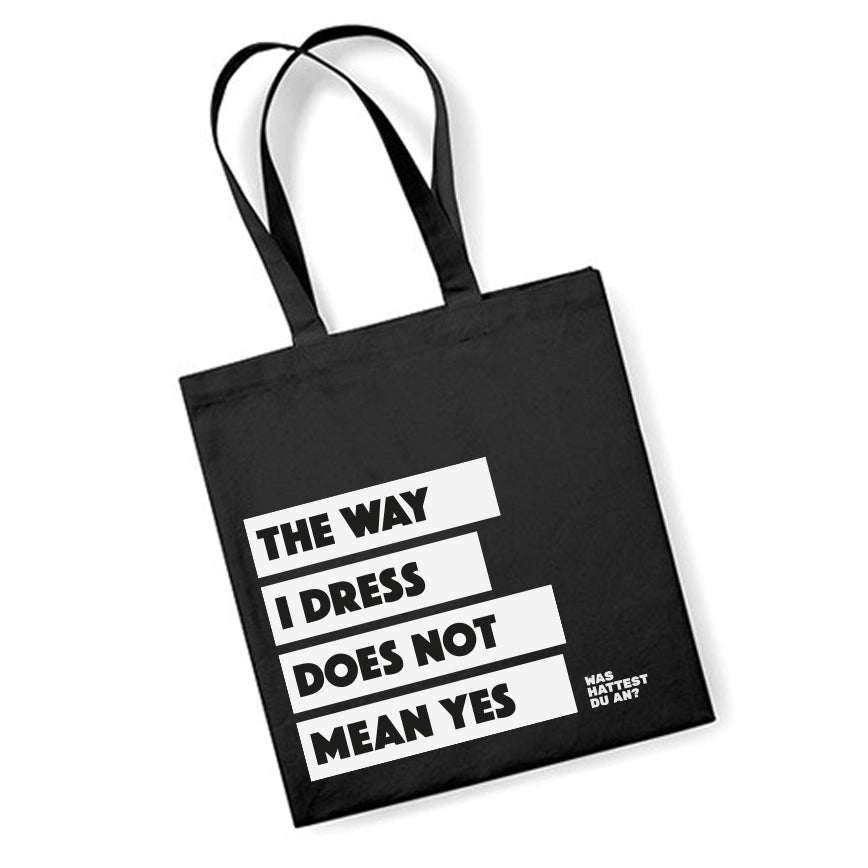 Breiter Beutel "The way I dress"